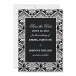 Damask Save the Date Invitations
