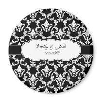 Damask Save the Date Magnet magnets