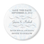 Damask Save the Date magnets