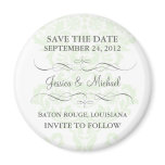 Damask Save the Date magnets
