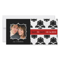 Damask Save the Date photo cards photo cards