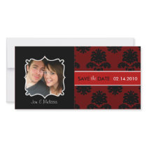 Damask Save the Date photo cards photo cards