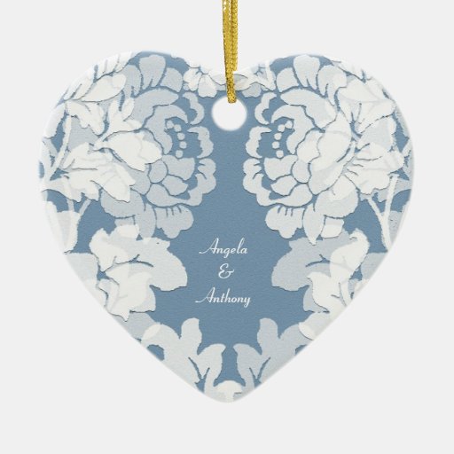 damask - secret garden - wedding ornament