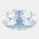 damask - secret garden wedding sticker