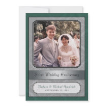Damask Silver (25th) Anniversary Party invitation