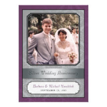 Damask Silver (25th) Anniversary Party invitation