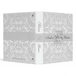 Damask Silver Anniversary Wedding Album Binder