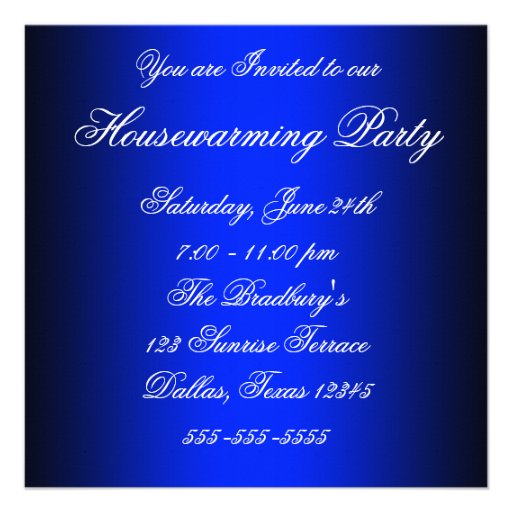 Damask Sofa Elegant Drapes Housewarming Party Invitations