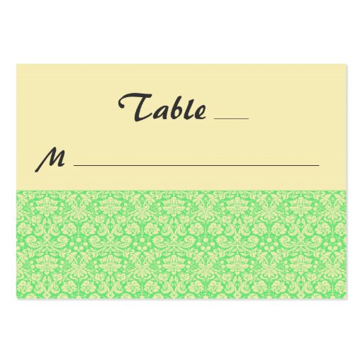 Damask Special Occasion Place Cards Business Cards