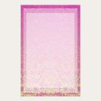 Damask stationery