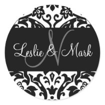 Damask Sticker for Wedding