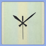 Damask Stripe Clock in cream, mint and pale blue wall clocks