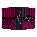 Damask & Stripes Wedding Album Binders