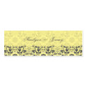 Damask Swirls Lace Butter Thank You Gift Tag business cards