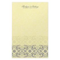 Damask Swirls Lace Butter Thank You Stationery by fatfatin_blue_knot Damask Swirls Lace Butter Thank You Stationery