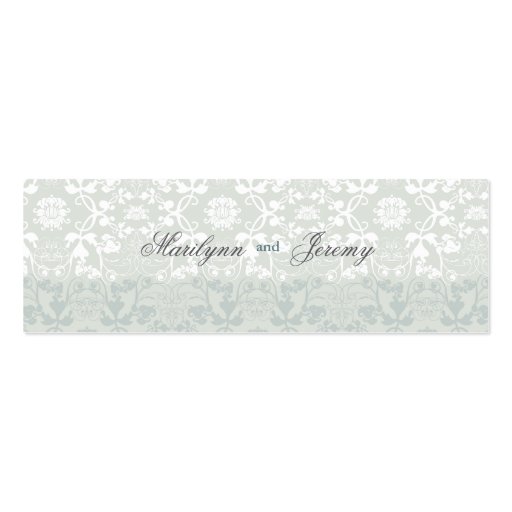 Damask Swirls Lace Dream Custom Thank You Gift Tag Business Card (front side)