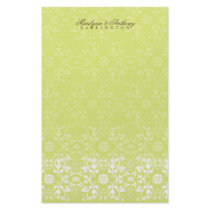 Damask Swirls Lace Lime Thank You Stationery by fatfatin_blue_knot Damask Swirls Lace Lime Thank You Stationery
