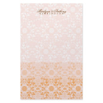 Damask Swirls Lace Sorbet Thank You Stationery by fatfatin_blue_knot Damask Swirls Lace Sorbet Thank You Stationery
