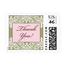 Damask Thank You Stamp