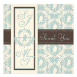 Damask Tweets TY Square Invitation