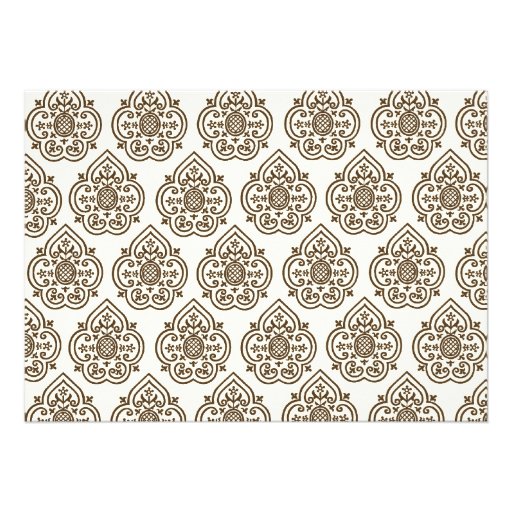 Damask Vintage Bridal Shower Invitation