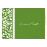 Damask Vintage Floral Wedding Matching Favors Greeting Cards