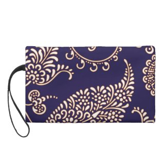 Damask vintage paisley floral chic evening pattern wristlet purses