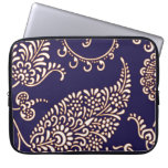 Damask vintage paisley girly floral chic pattern laptop computer sleeve