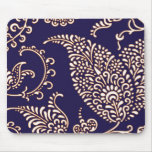 Damask vintage paisley girly floral chic pattern mouse pads