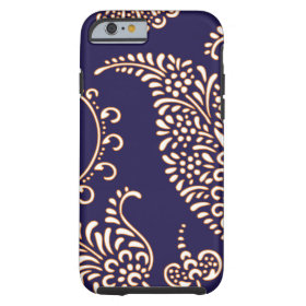 Damask vintage paisley girly floral henna pattern tough iPhone 6 case