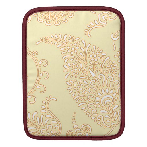 Damask vintage paisley wallpaper floral pattern iPad sleeves