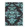 Damask vintage wallpaper pattern postcards