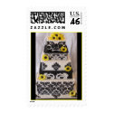 Damask Wedding Cake postage