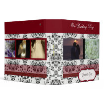 Damask Wedding Day Scapbook - add your photos binders