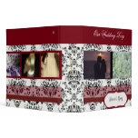 Damask Wedding Day Scapbook - add your photos 3 Ring Binders