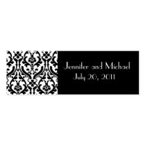 Damask Wedding Favor Gift Tags Business Card