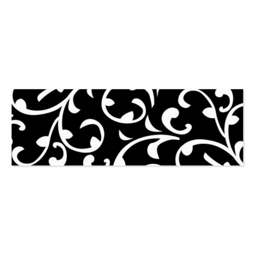 Damask Wedding Favor Gift Tags Business Card Template (back side)