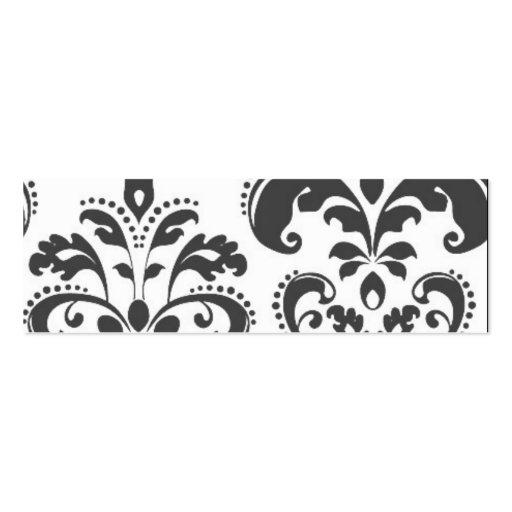 Damask Wedding Favor Gift Tags Business Card (back side)