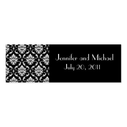 Damask Wedding Favor Gift Tags Business Cards