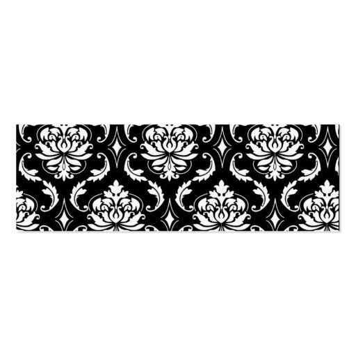 Damask Wedding Favor Gift Tags Business Cards (back side)