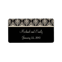 Damask Wedding Favor Labels Personalized Address Label