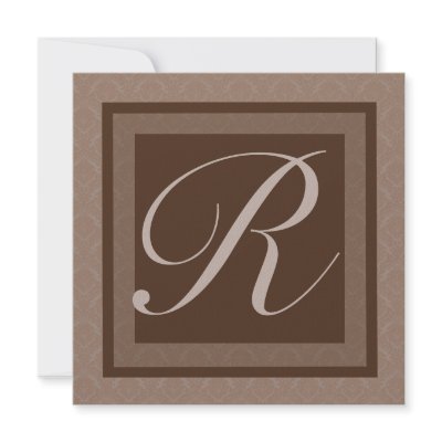 DAMASK WEDDING INVITATION