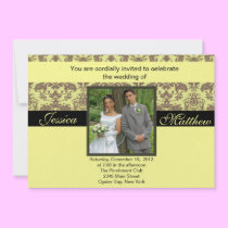 Damask Wedding Invitation