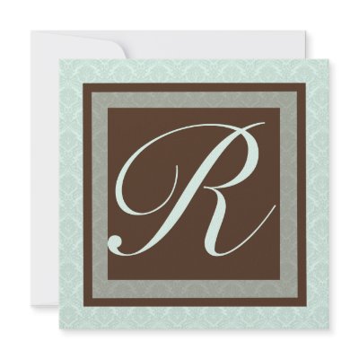 DAMASK WEDDING INVITATION