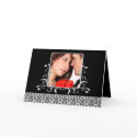 Damask Wedding Invitation - -Black and White cards