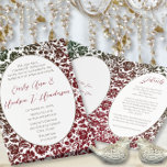Damask Wedding Invitation Brown -Choose BackGround