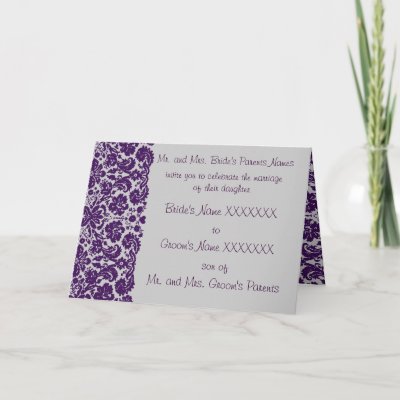 Two Are Better Than One Christian Vintage Damask Floral Wedding Invitations