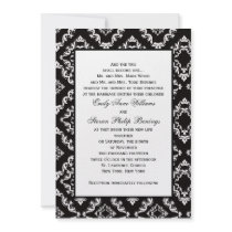 Damask Wedding Invitation Template by SoCalTeeShirts Damask Wedding Invitation Template
