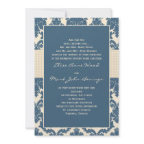 Damask Wedding Invitation Template