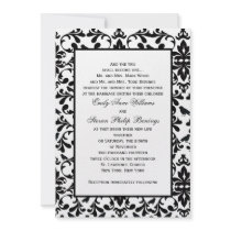Damask Wedding Invitation Template by SoCalTeeShirts Damask Wedding Invitation Template
